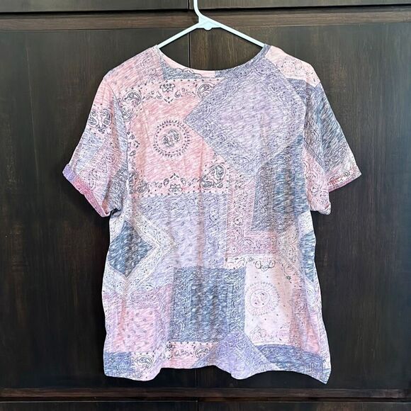 Torrid Relaxed Fit Heritage Slub Roll Sleeve Tee Shirt 1X - Picture 5 of 6